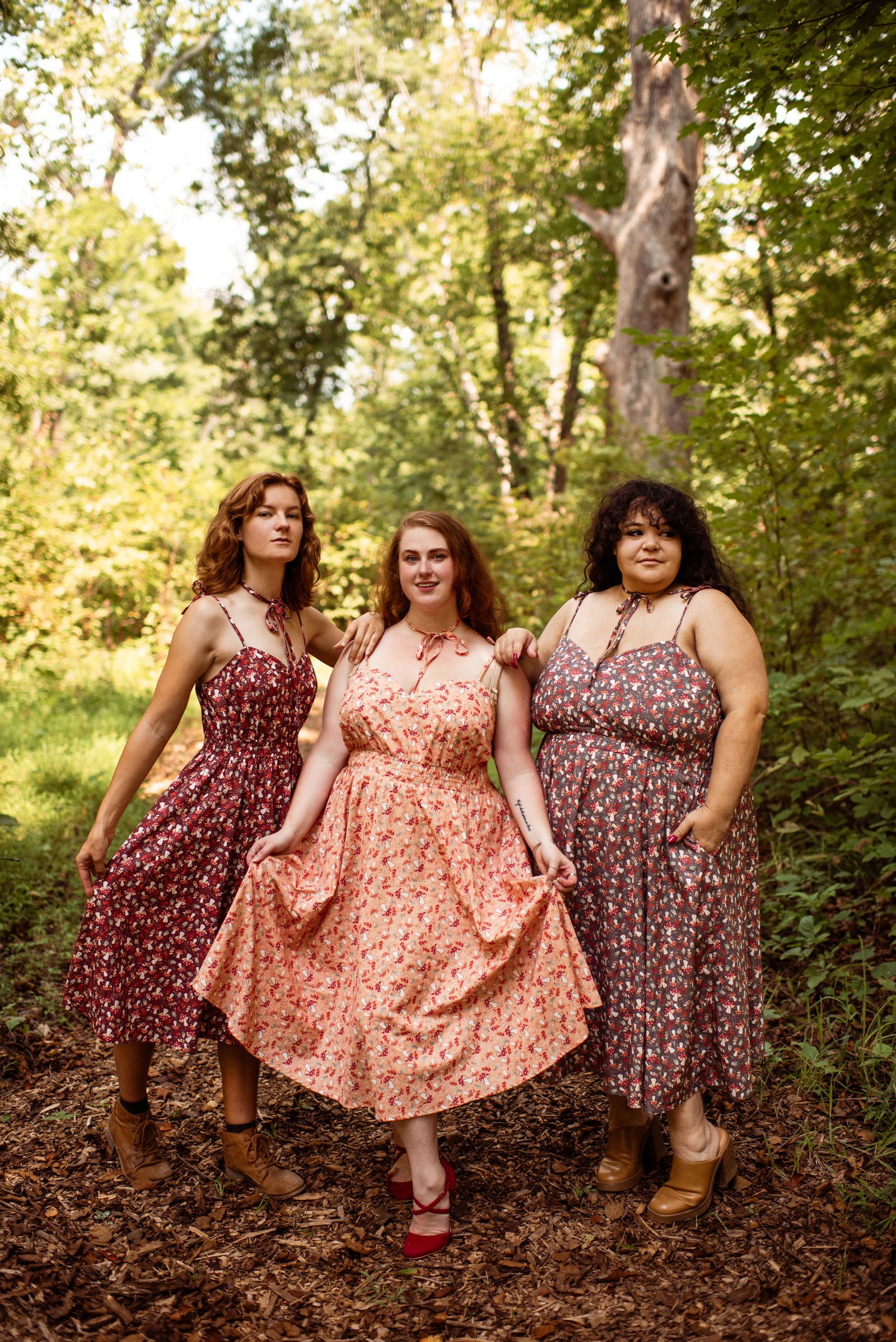 Pre Order Mushroom Picnic Cotton Dress In Production