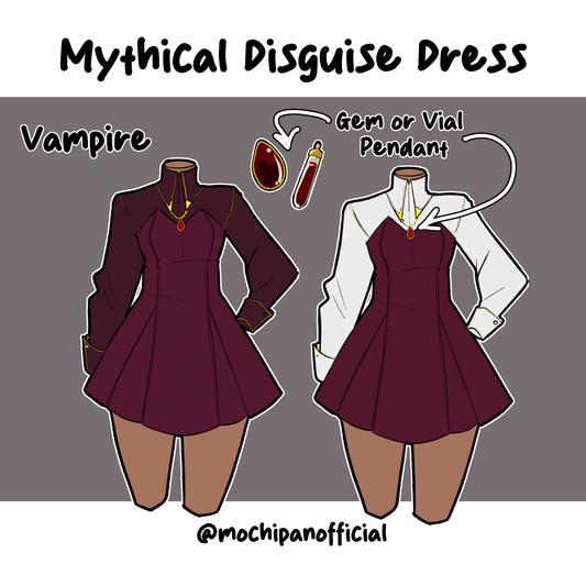 (Interest Check) Mythical Disguise Dress (Vampire) - Mochipan