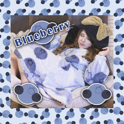 (Interest Check) Soft & Cozy Blueberry Robe - Mochipan