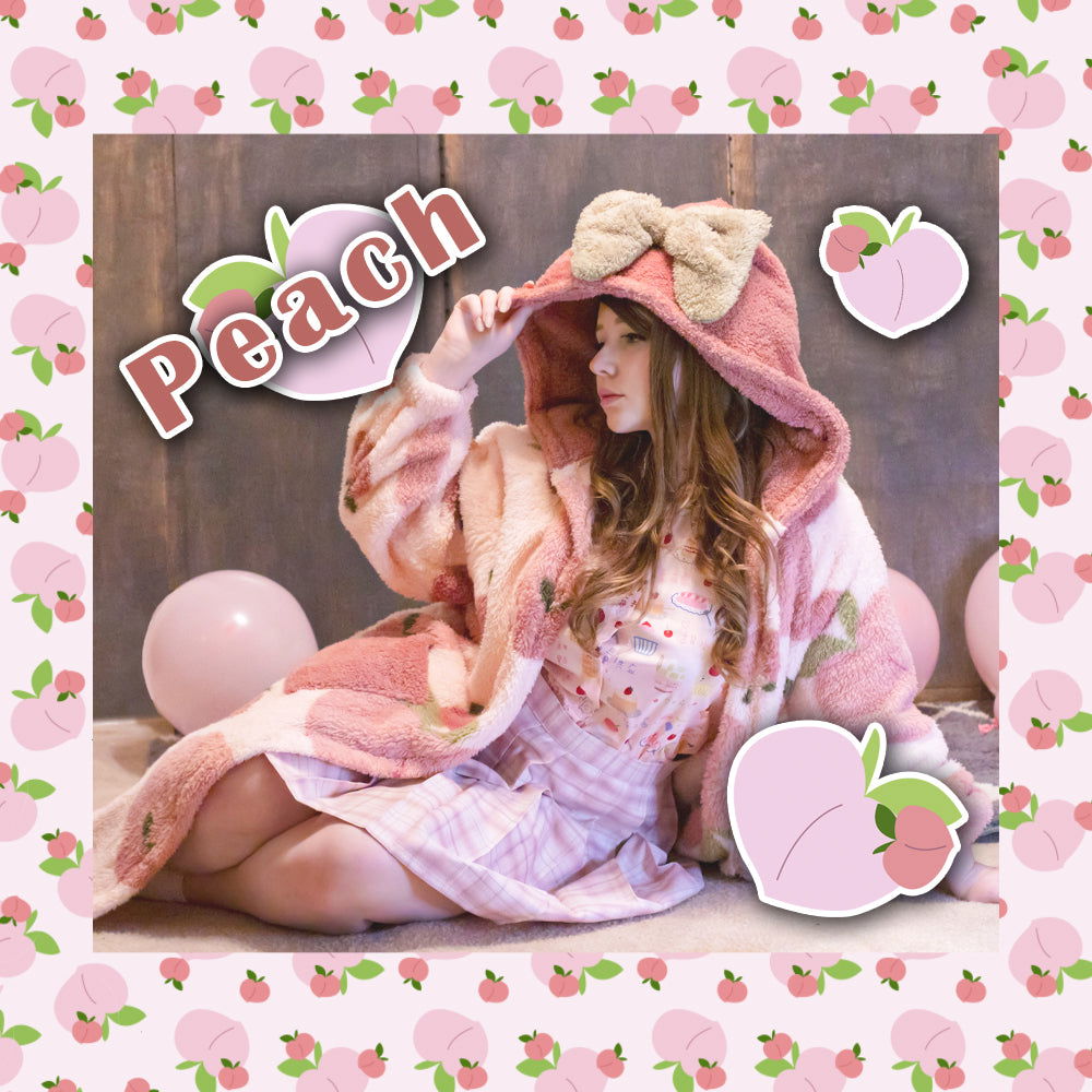 (Interest Check) Soft & Cozy Peach Robe - Mochipan