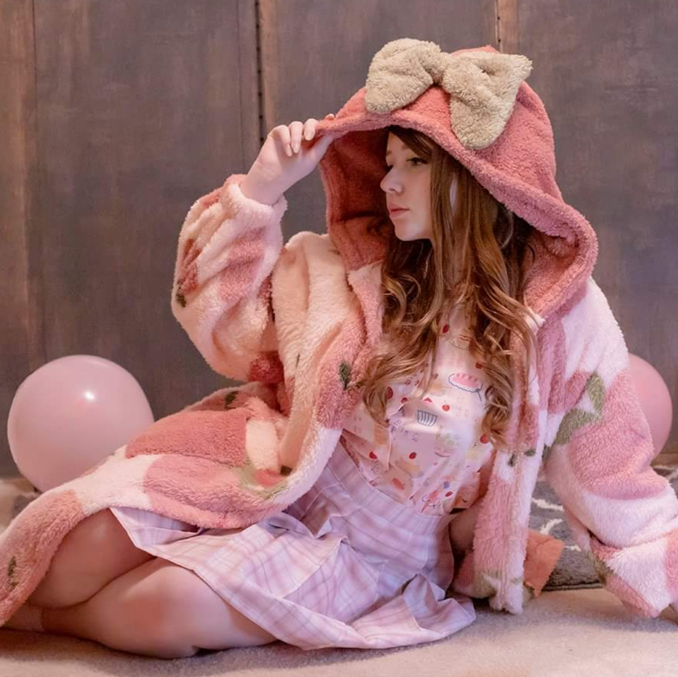 (Interest Check) Soft & Cozy Peach Robe - Mochipan