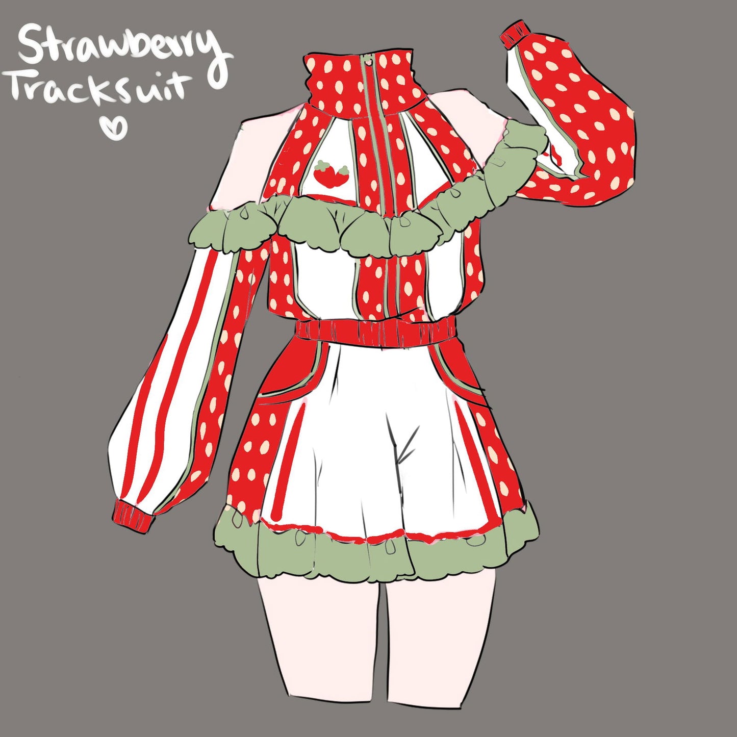 (Interest Check) Strawberry Tracksuit - Mochipan