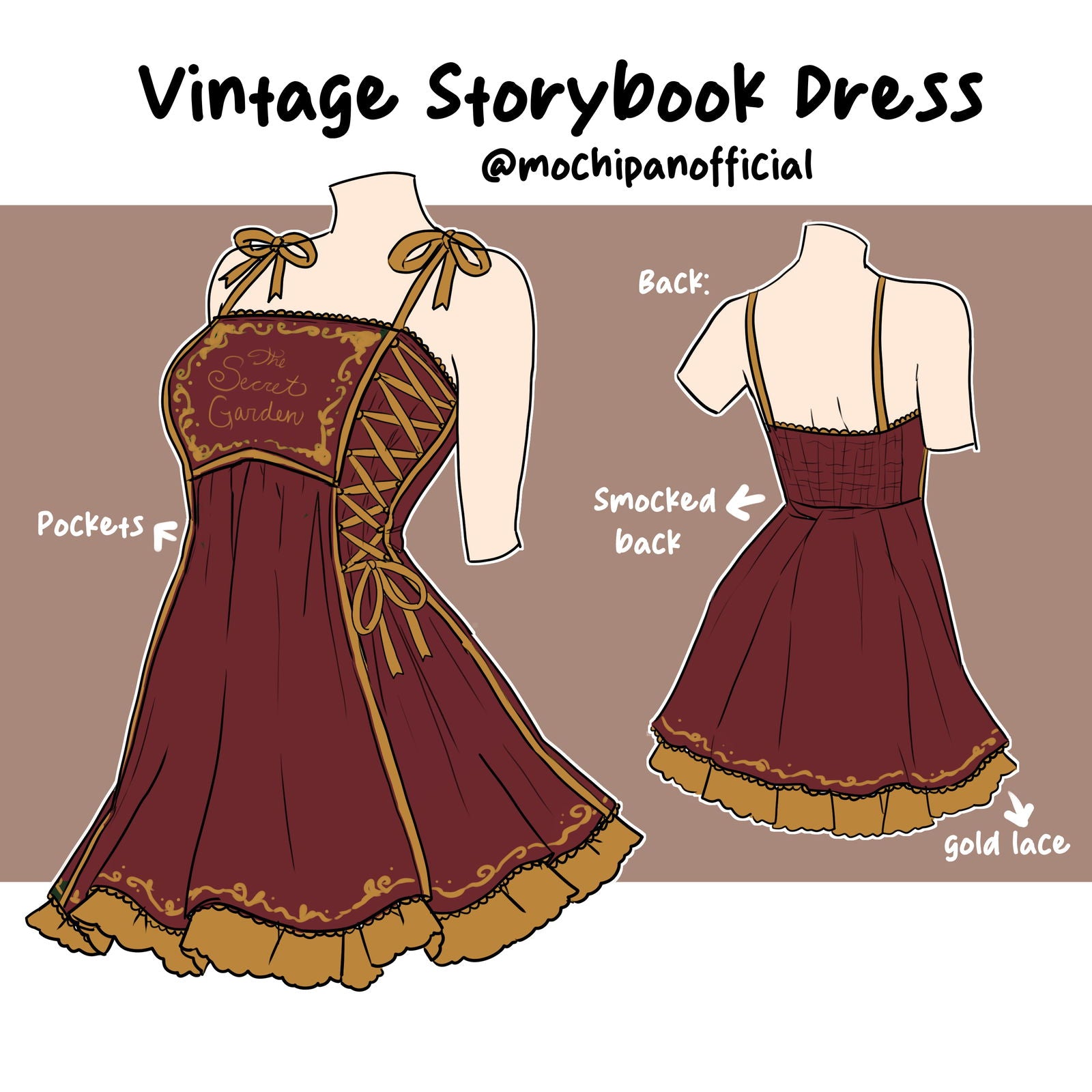 (Interest Check) Vintage Storybook Dress - Mochipan