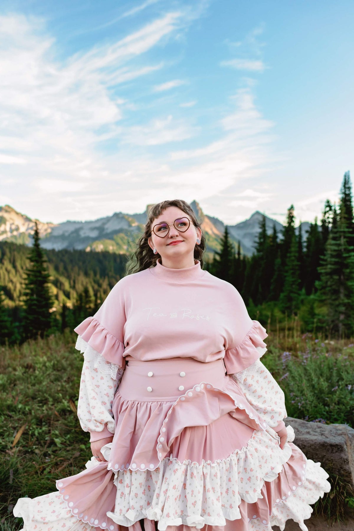 Tea & Roses Layered Skirt