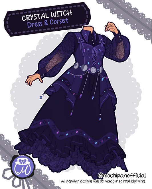 (Interest Check) Crystal Witch Dress & Corset
