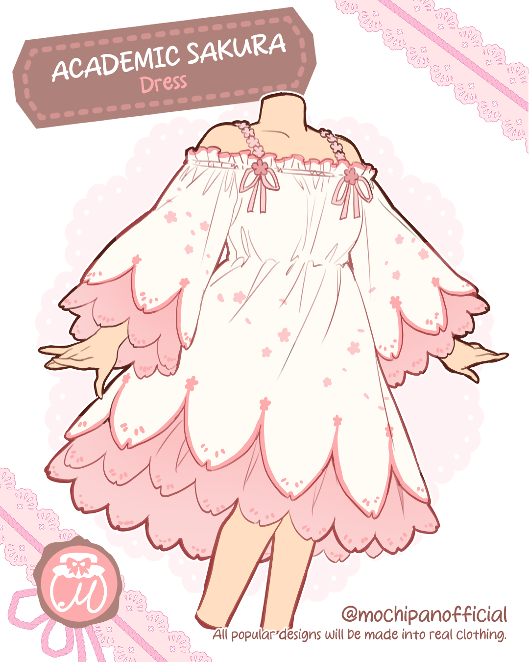 (Interest Check) Academic Sakura Dress w/ Corset & Cardigan