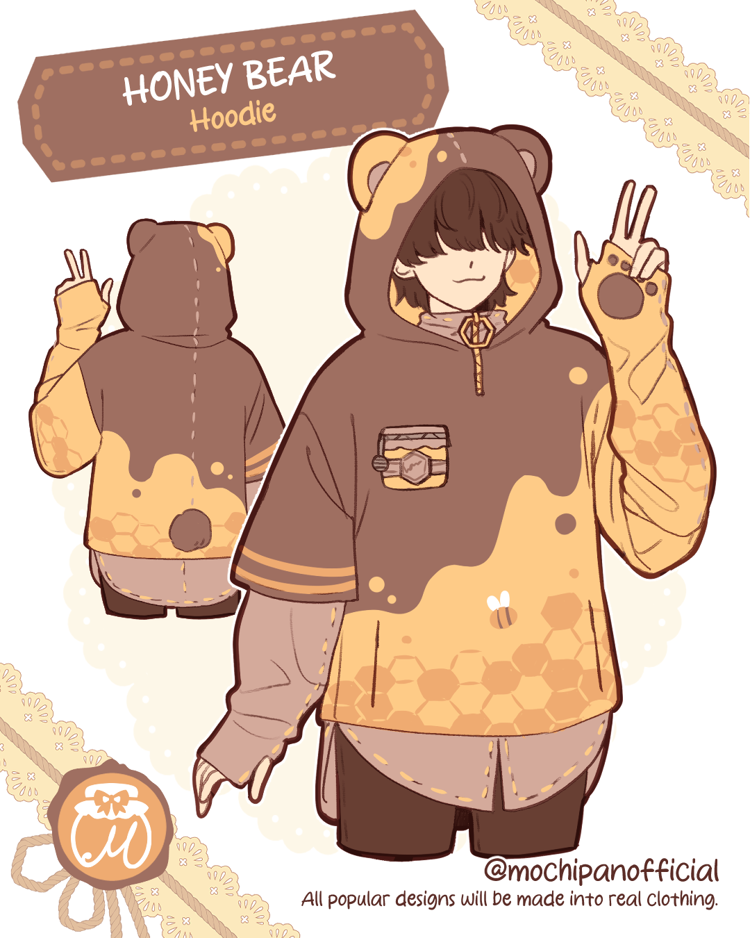 (Interest Check) Honey Bear Hoodie