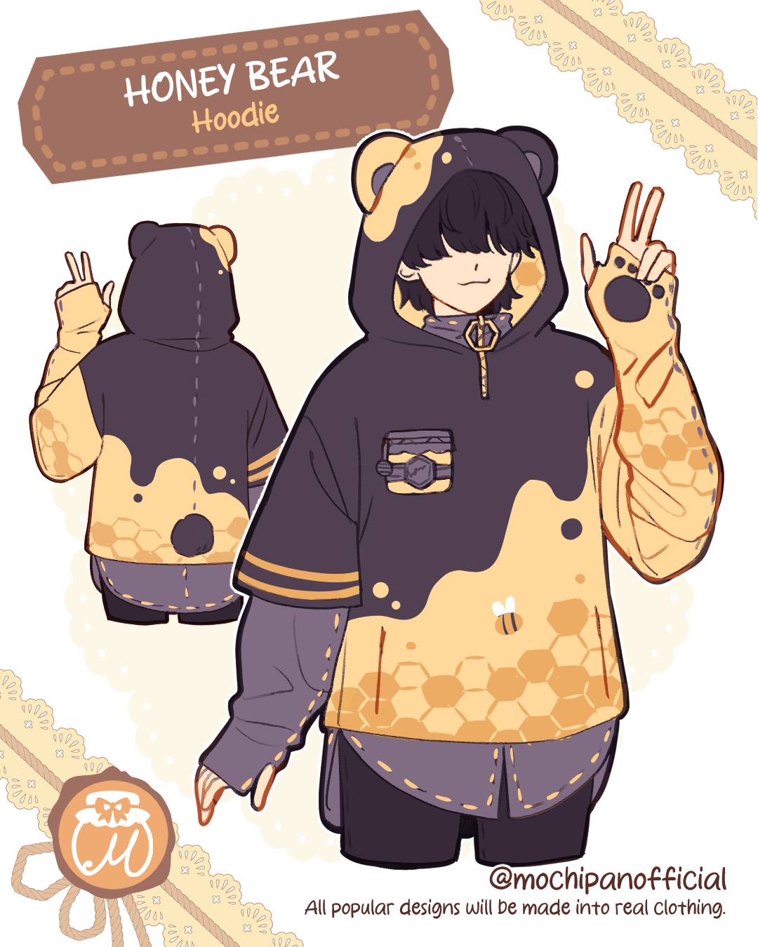 (Interest Check) Honey Bear Hoodie