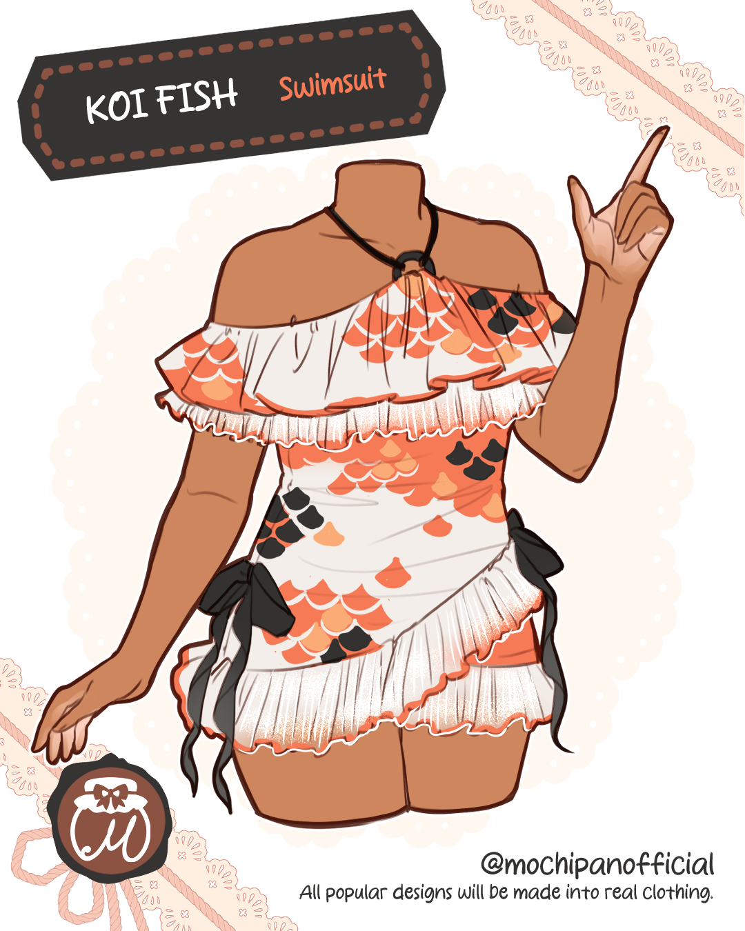 (Interest Check) Koi Fish Swimsuit