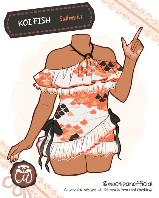 (Interest Check) Koi Fish Swimsuit