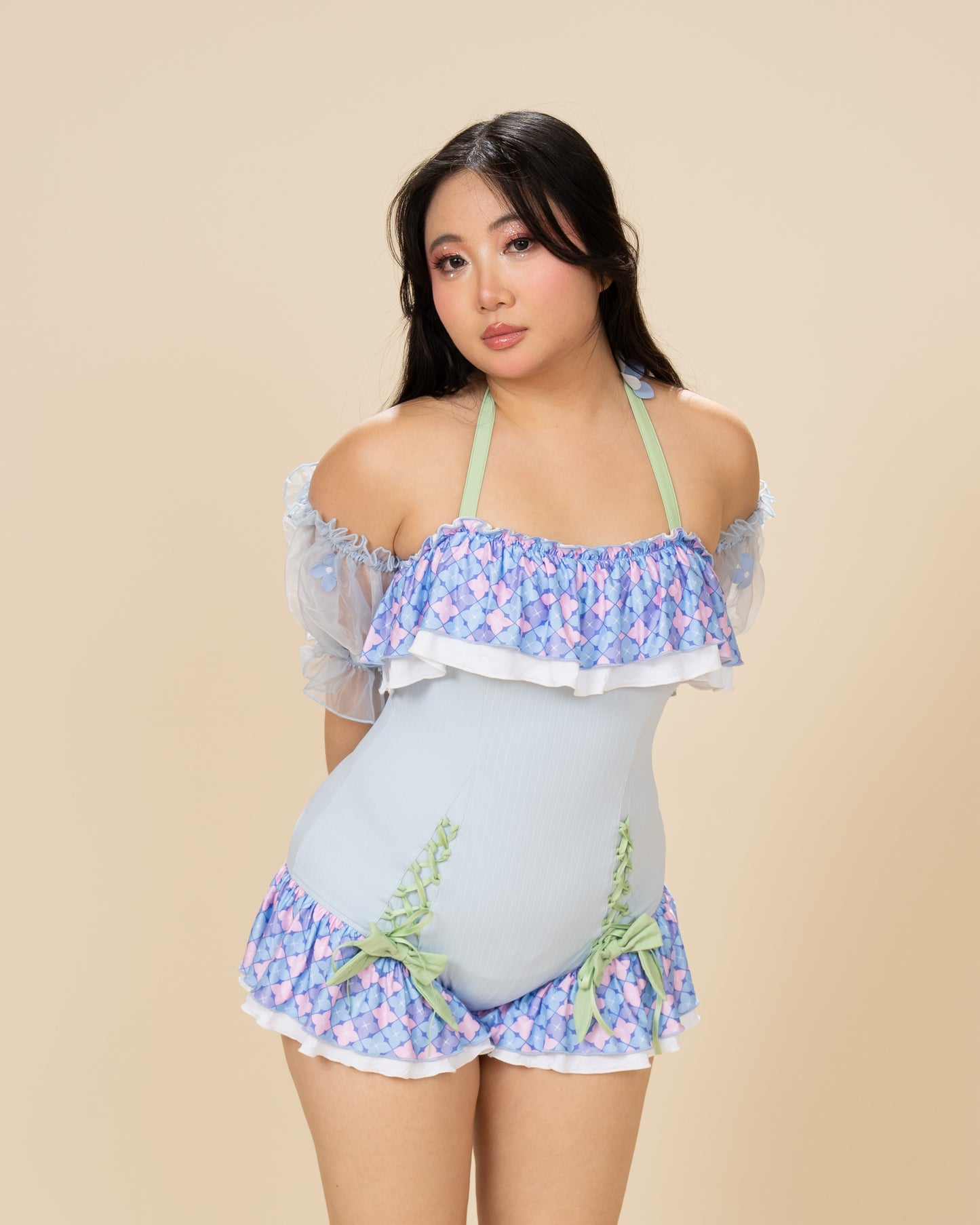 Hydrangea One-Piece Swimsuit (Pre-Order) (Coming Soon)