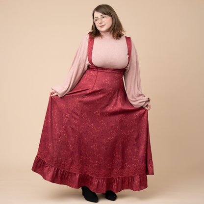 (Pre-Order) Wine Cottage Jumperskirt (In Production)