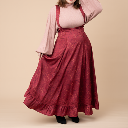 (Pre-Order) Wine Cottage Jumperskirt (In Production)