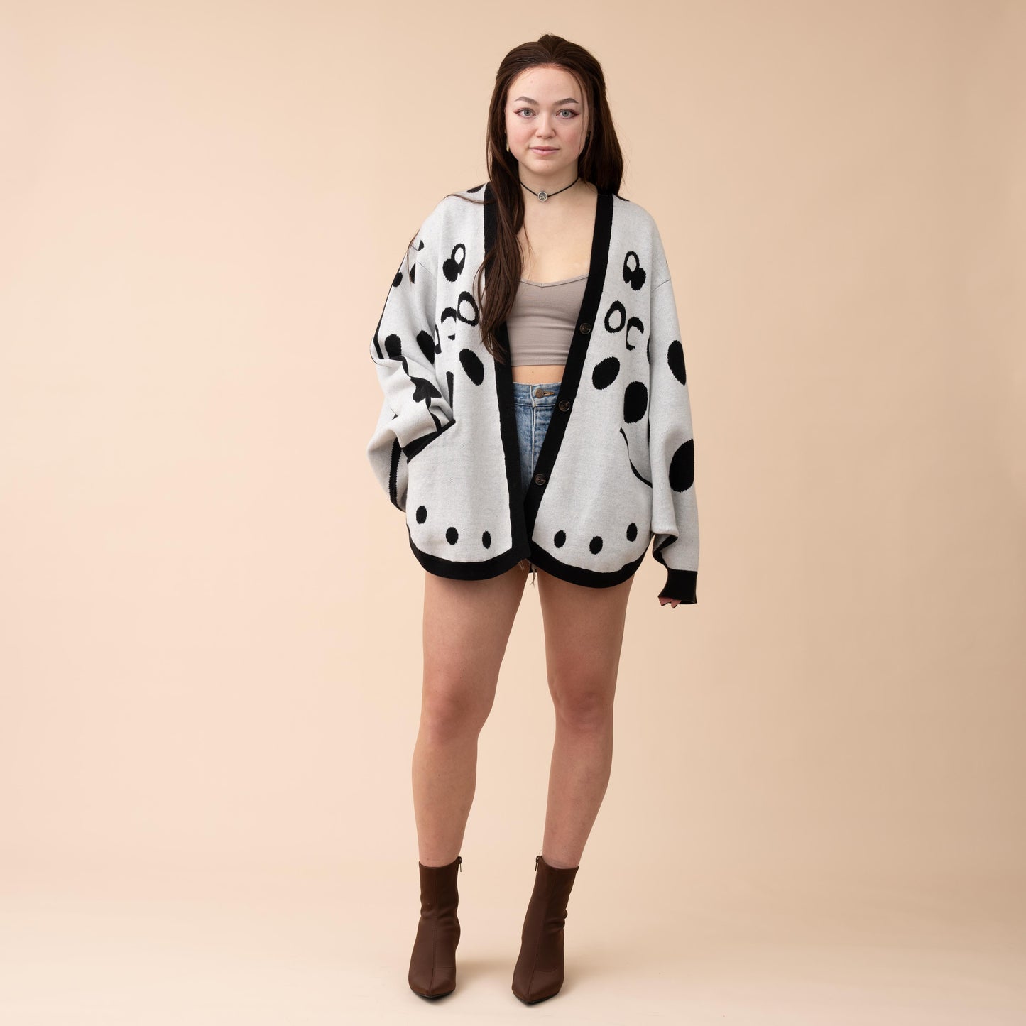 Leopard Moth Cardigan