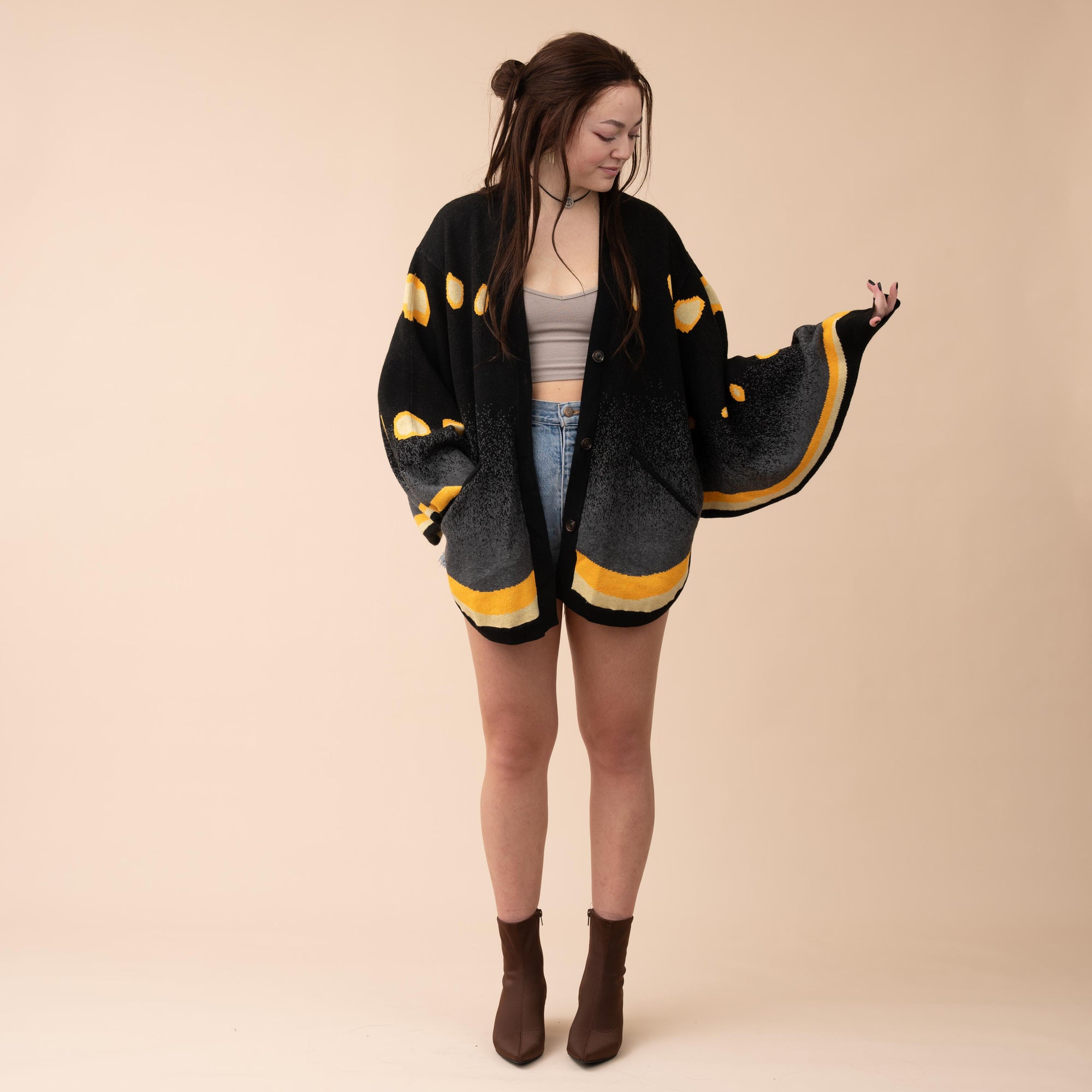 (Pre-Order) Smoky Emperor Moth Cardigan (In Production)