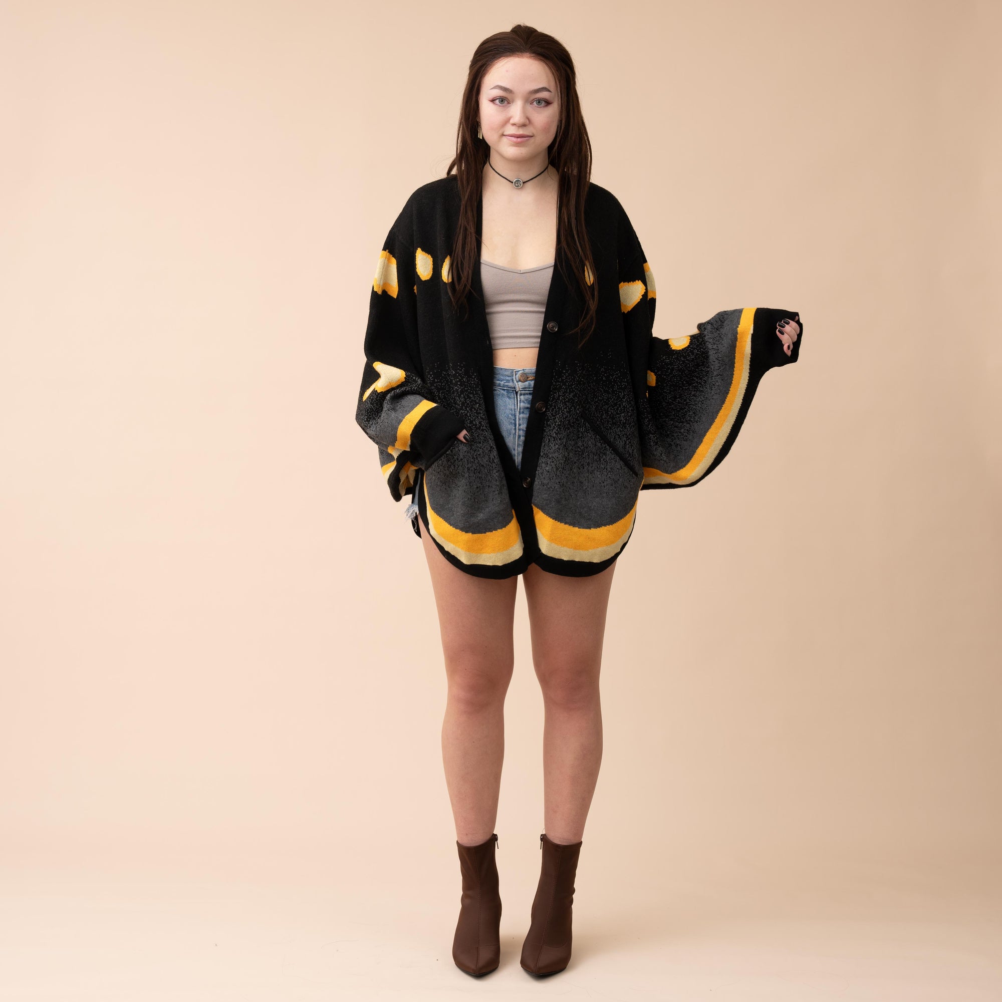 (Pre-Order) Smoky Emperor Moth Cardigan (In Production)