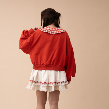 (Pre-Order) Cropped Strawberry Jam Sweater