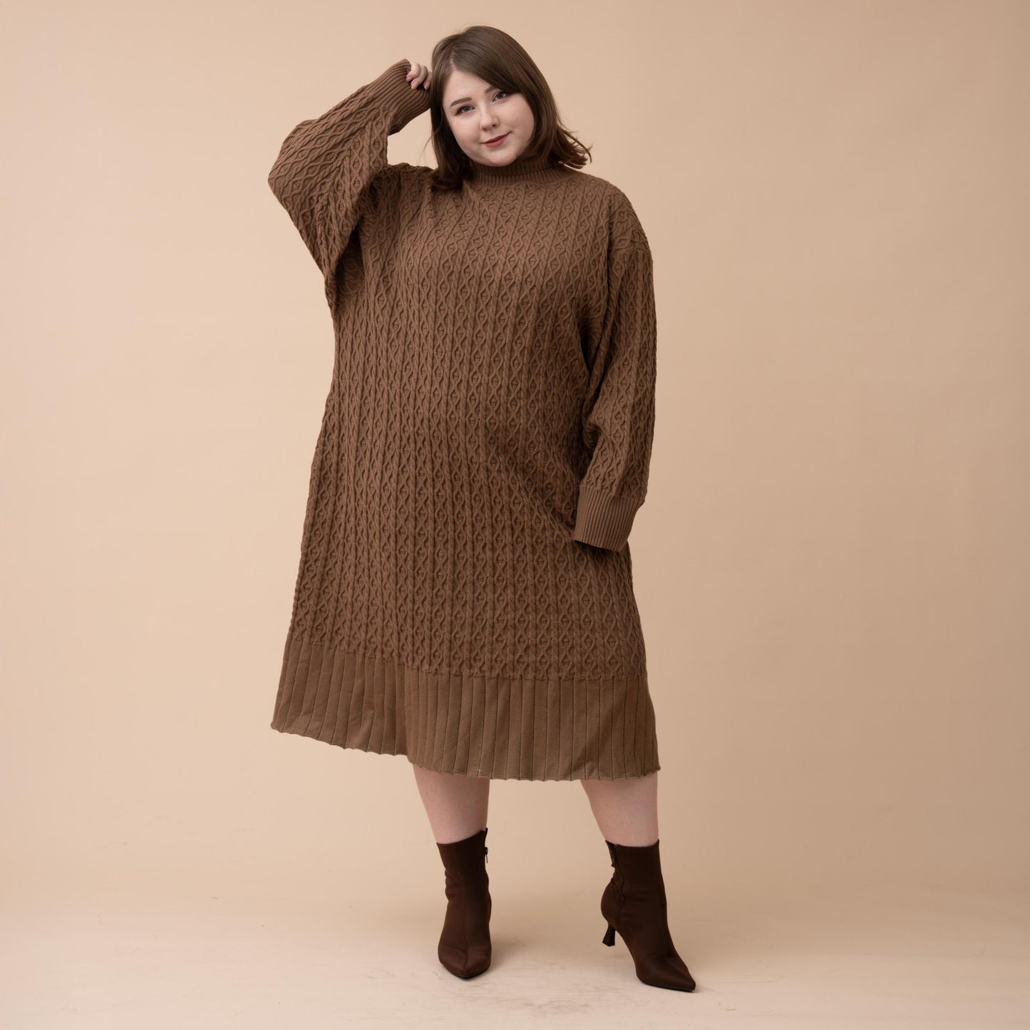 (Pre-Order) Oversized Knit Sweater Dress