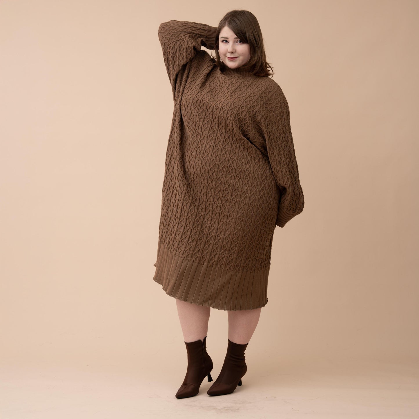 (Pre-Order) Oversized Knit Sweater Dress