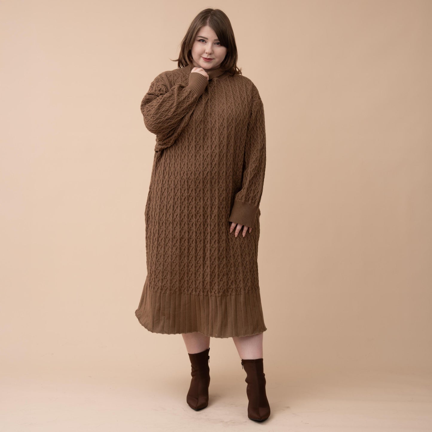 (Pre-Order) Oversized Knit Sweater Dress