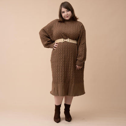 (Pre-Order) Oversized Knit Sweater Dress