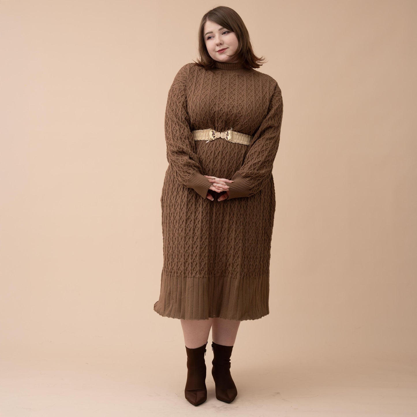 (Pre-Order) Oversized Knit Sweater Dress