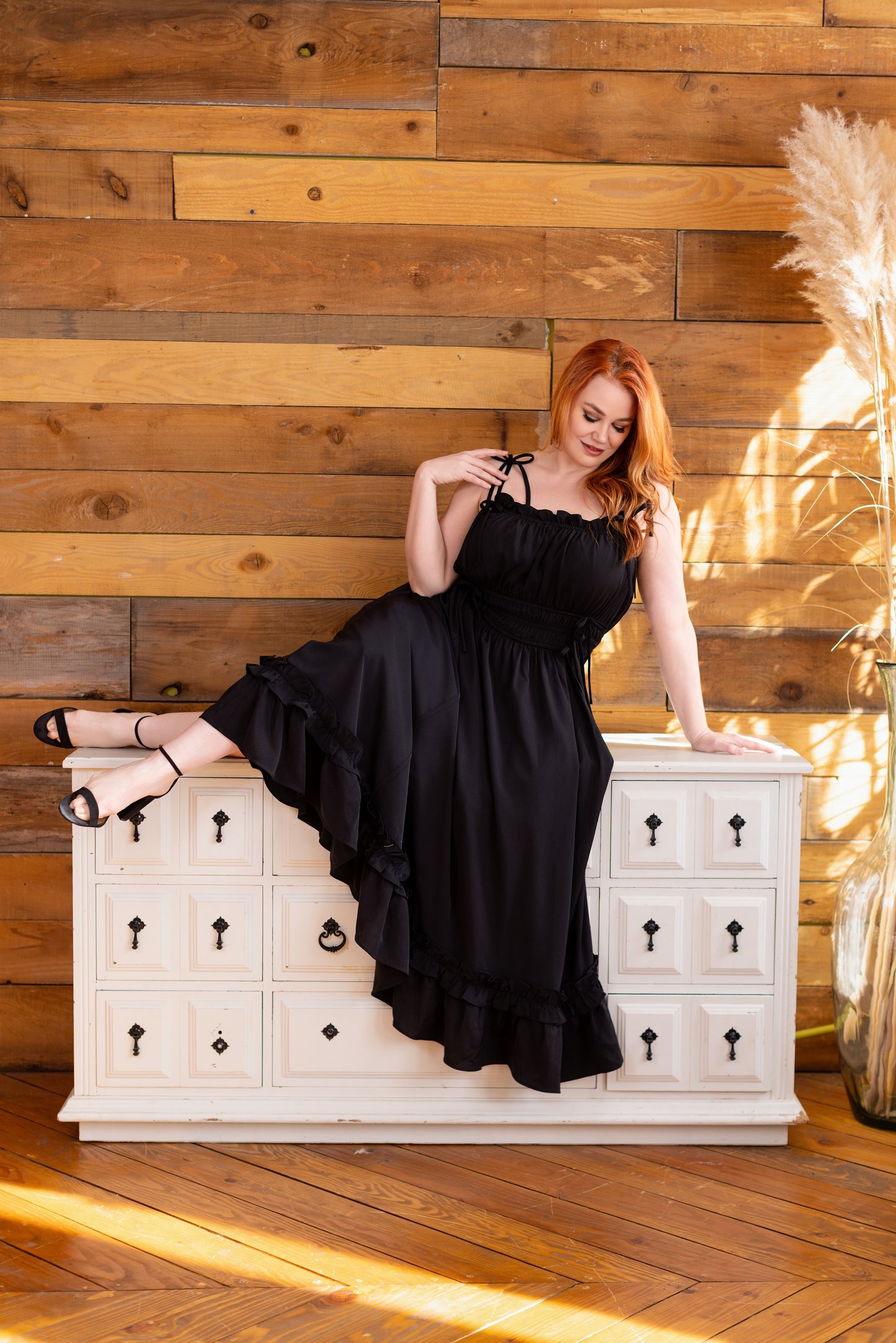 (Pre-Order CLOSED) Fleur Dress in Obsidian Rose (ESD July 30th - August 10th, 2026)