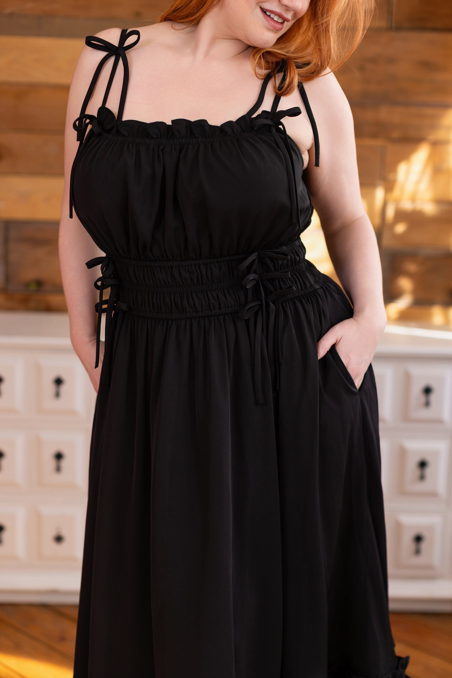 (Pre-Order CLOSED) Fleur Dress in Obsidian Rose (ESD July 30th - August 10th, 2026)