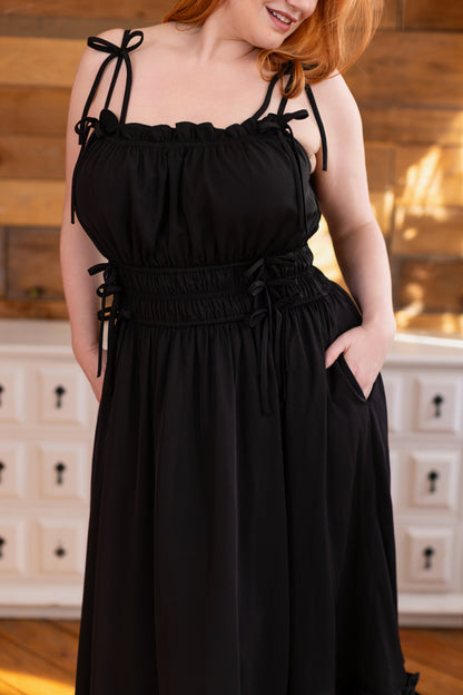(Pre-Order CLOSED) Fleur Dress in Obsidian Rose (ESD July 30th - August 10th, 2026)