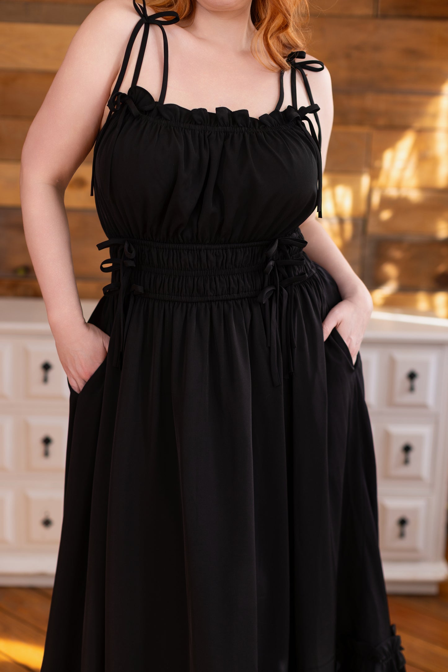 (Pre-Order CLOSED) Fleur Dress in Obsidian Rose (ESD July 30th - August 10th, 2026)