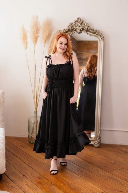(Pre-Order CLOSED) Fleur Dress in Obsidian Rose (ESD July 30th - August 10th, 2026)