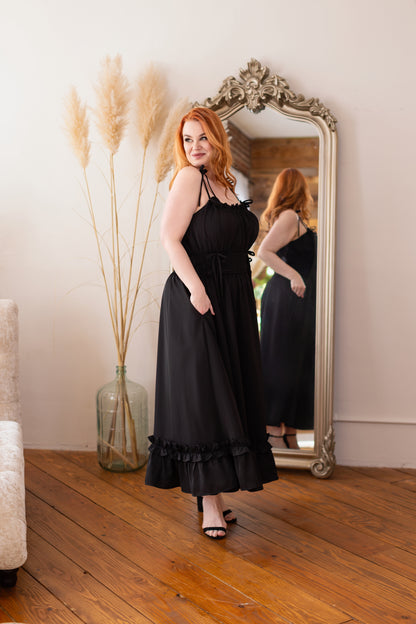 (Pre-Order CLOSED) Fleur Dress in Obsidian Rose (ESD July 30th - August 10th, 2026)