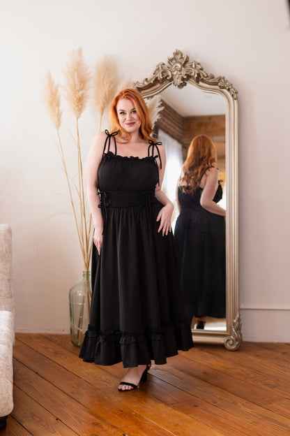 (Pre-Order CLOSED) Fleur Dress in Obsidian Rose (ESD July 30th - August 10th, 2026)