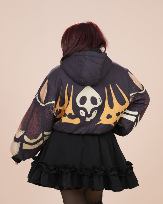(Pre-Order CLOSED) Death's Head  Moth Cropped Jacket (ESD April 30th - May 15th, 2026)