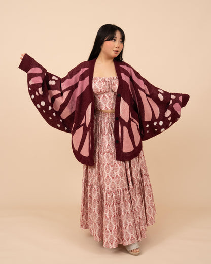 Pink Monarch Cardigan