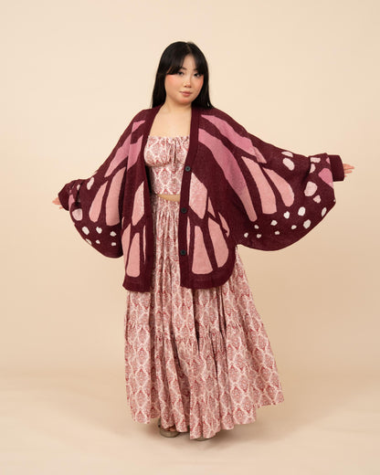 Pink Monarch Cardigan