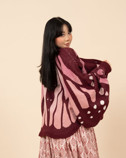 Pink Monarch Cardigan