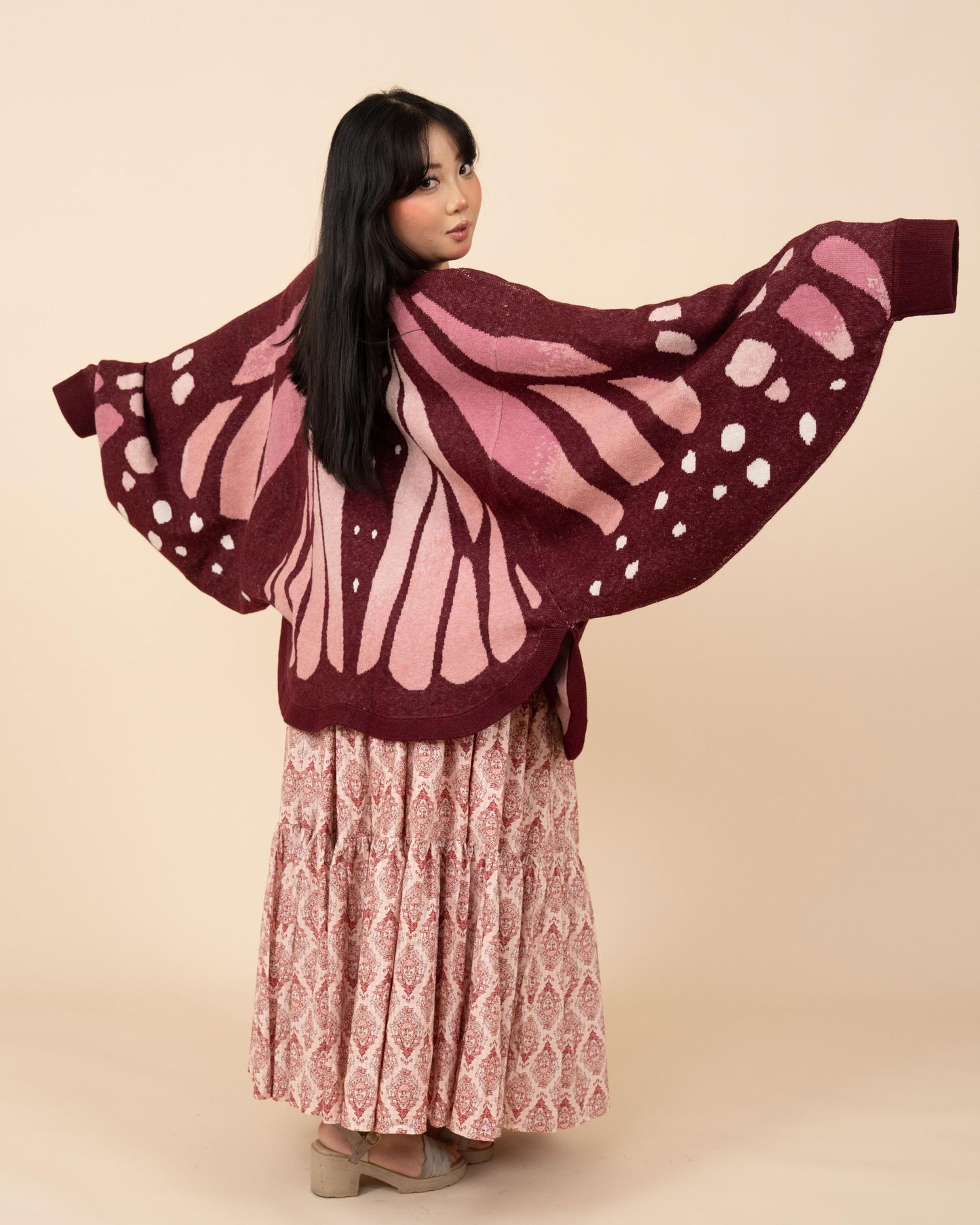 Pink Monarch Cardigan