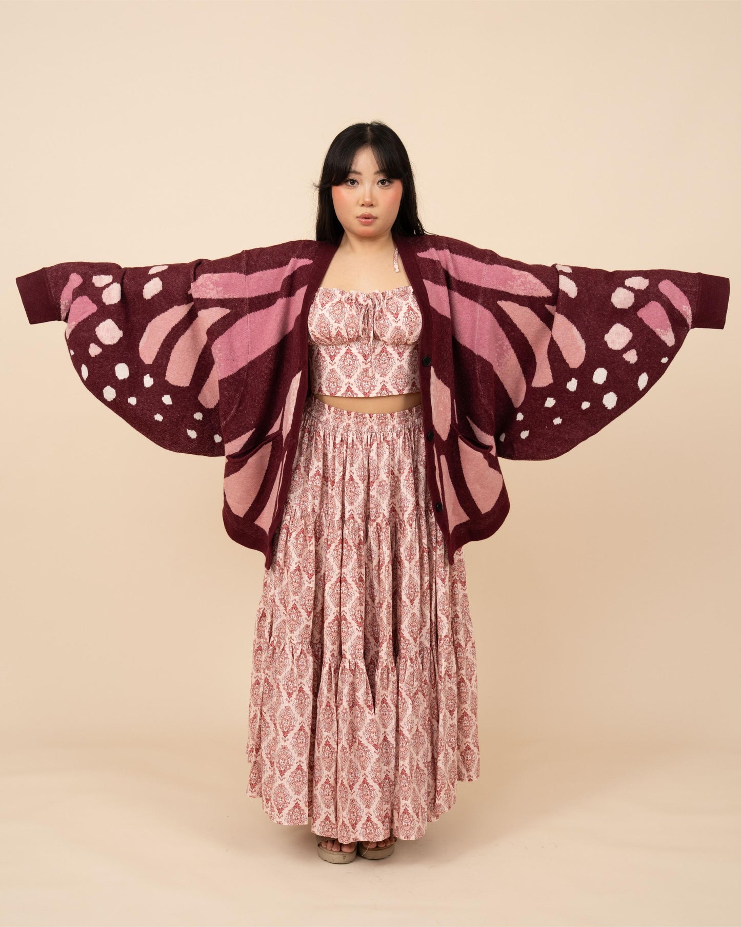 Pink Monarch Cardigan