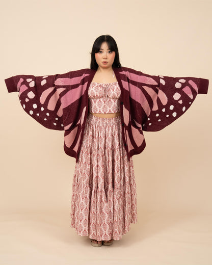 Pink Monarch Cardigan