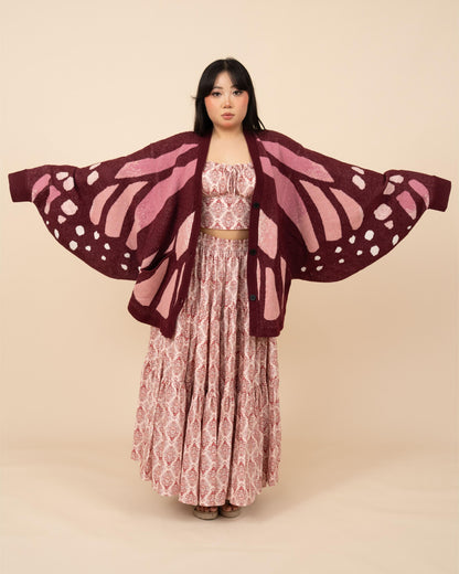 Pink Monarch Cardigan