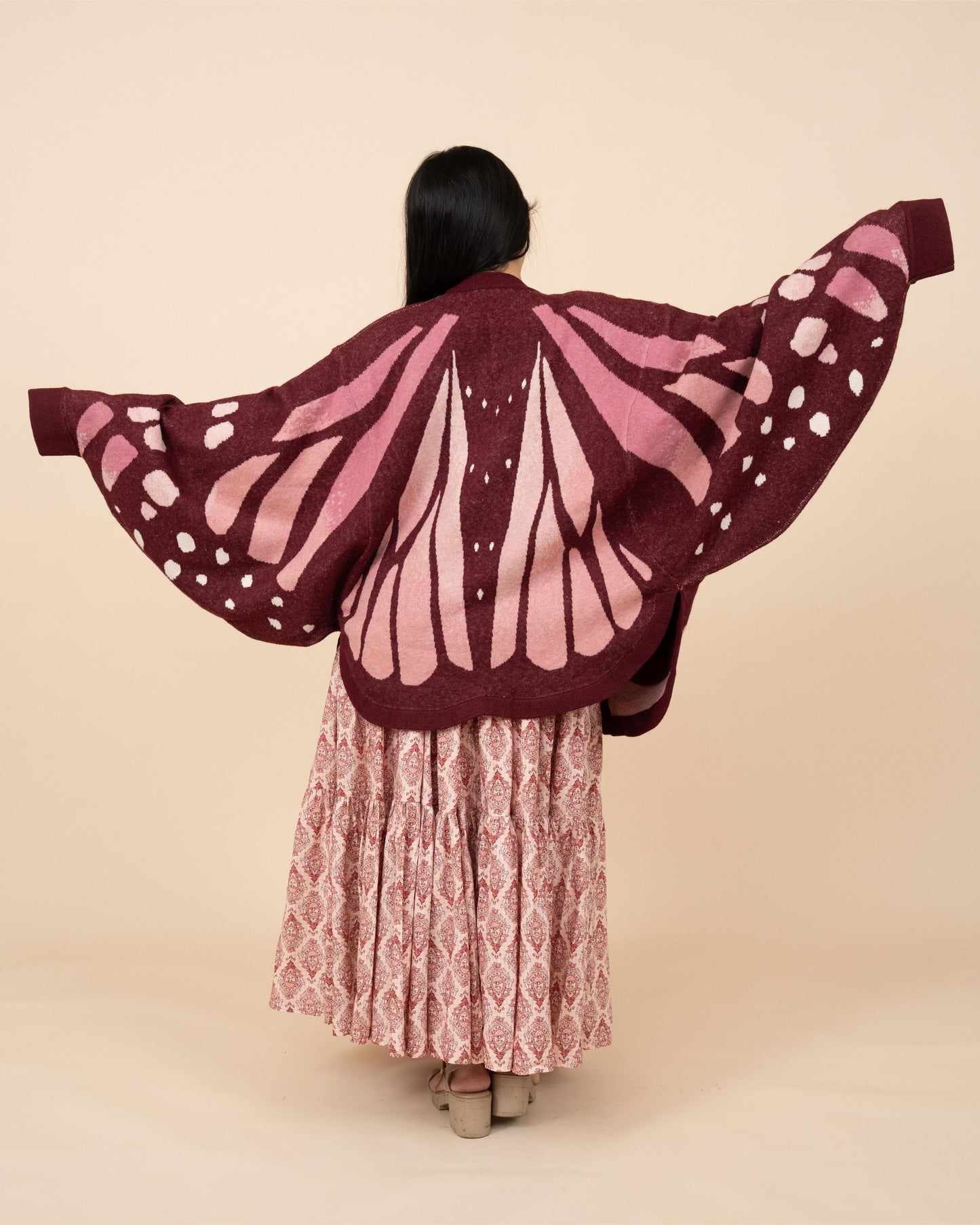 Pink Monarch Cardigan