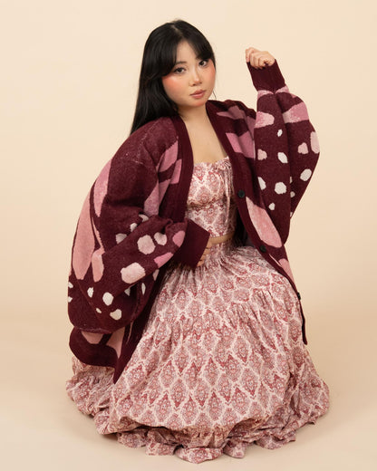 Pink Monarch Cardigan