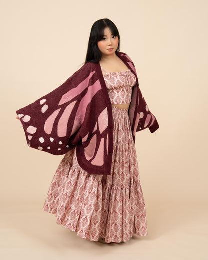 Pink Monarch Cardigan