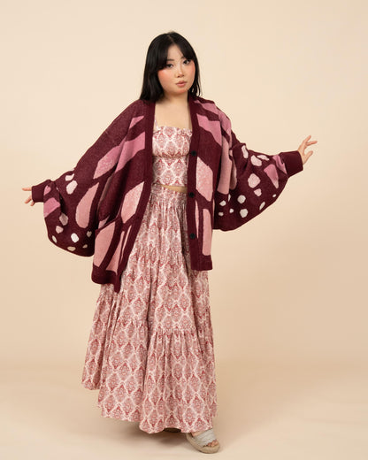 Pink Monarch Cardigan