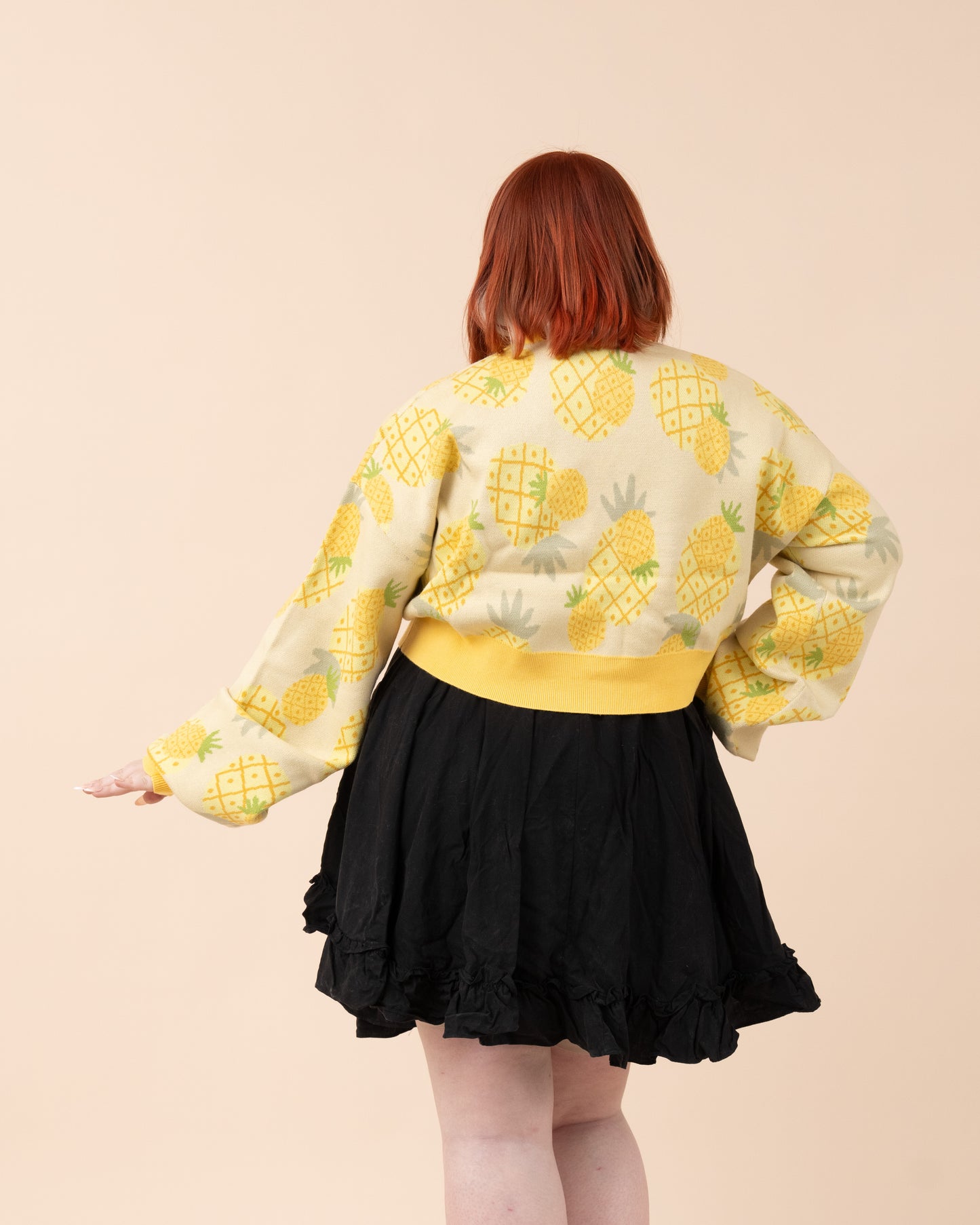 Cropped Pineapple Cardigan