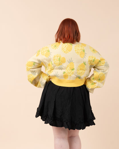 Cropped Pineapple Cardigan