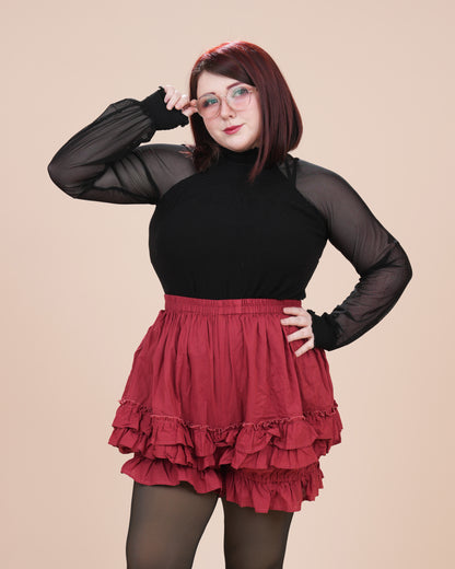 (Pre-Order CLOSED) 100% Cotton Bloomers in Carmine Rose (ESD July 30th - August 10th, 2026)