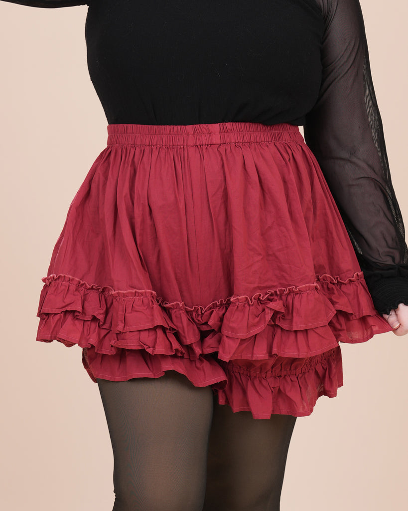 (Pre-Order) 100% Cotton Bloomers in Carmine Rose (Launching April 5th, 2026)