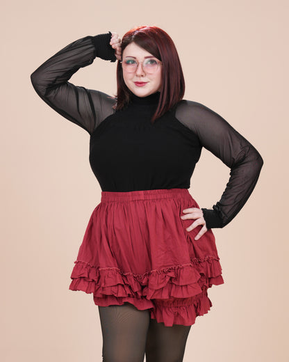 (Pre-Order CLOSED) 100% Cotton Bloomers in Carmine Rose (ESD July 30th - August 10th, 2026)